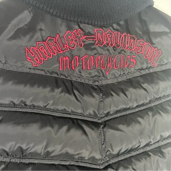 Harley Davidson Puffer Vest Biker Riding Vest Size S - Picture 2 of 11